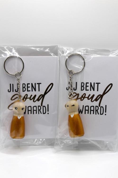 Sleutelhanger Goud waard, Verzamelen, Sleutelhangers, Nieuw, Knuffel of Figuurtje, Ophalen of Verzenden