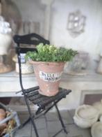 Brocante pot met plant....Poppenhuis 1:12... (Fotonr F19)*, Ophalen of Verzenden, Nieuw, Poppenhuis
