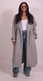 Winter Trenchcoat Onesize, Kleding | Dames, Jassen | Winter, Ophalen of Verzenden, Nieuw, Maat 38/40 (M), Grijs