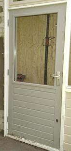 Buitendeur 201x87x4 inclusief hang en sluitwerk **, Ophalen, Minder dan 25 mm, Zo goed als nieuw, Minder dan 200 cm