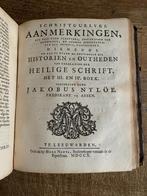 Nyloe Schriftuurlijke aanmerkingen 1709 met vele gravures, Ophalen of Verzenden