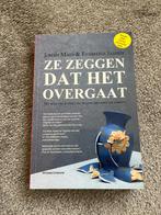 Ze zeggen dat het overgaat., Ophalen of Verzenden, Zo goed als nieuw, Johan Maes & Evamaria Jansen