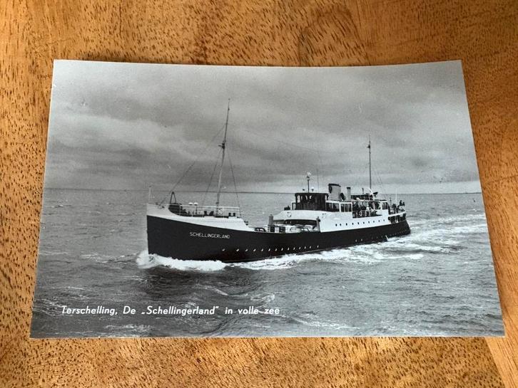 Ansichtkaart Schellingerland Terschelling Rederij Doeksen, Verzamelen, Scheepvaart, Gebruikt, Ophalen of Verzenden