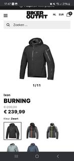 Ixon burning motorjas + rugprotector., Ophalen, Tweedehands, Jas | textiel