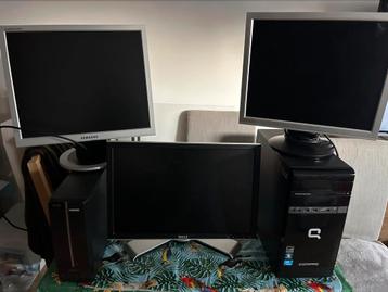 2desktops en 3 schermen beschikbaar voor biedingen