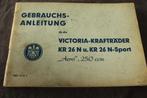 Victoria KR26 N KR26 N-Sport 1953 gebrauchs anleitung Aero, Ophalen of Verzenden, Overige merken