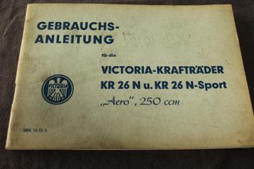 Victoria KR26 N KR26 N-Sport 1953 gebrauchs anleitung Aero beschikbaar voor biedingen
