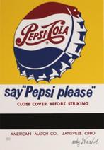 Andy Warhol(1928)Grano Lithografie "Pepsi Cola" Ges Gen CMOA, Ophalen of Verzenden