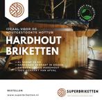 Houtbriketten hottub, Ophalen of Verzenden, Blokken, Overige houtsoorten