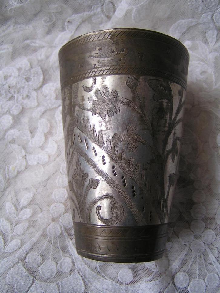 antieke bruidsbeker nr EE 891, Antiek en Kunst, Curiosa en Brocante, Verzenden