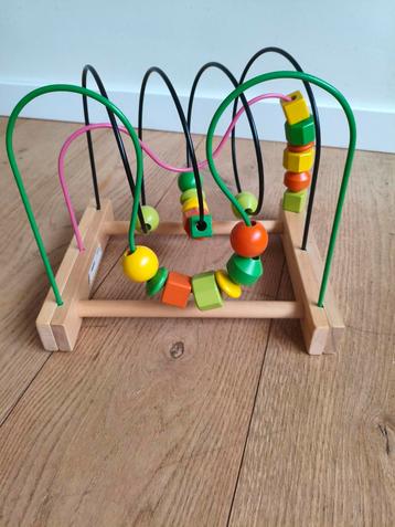 Houten kralenspiraal baby speelgoed beschikbaar voor biedingen