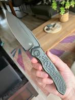 Microtech Rike Knife Anax Integral Titanium M390 Full DLC, Caravans en Kamperen, Kampeergereedschap, Ophalen of Verzenden, Nieuw
