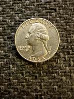 Quarter dollar usa 1964 zilver, Postzegels en Munten, Munten | Amerika, Ophalen of Verzenden, Noord-Amerika, Losse munt, Zilver