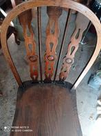 Vintage Houten Stoel met Spijlen Rugleuning, Ophalen