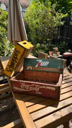 Oude coca cola 7up schweppes kisten, Ophalen of Verzenden, Zo goed als nieuw, Minder dan 50 cm