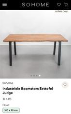 Eettafel / Industriele Boomstam Eettafel Judge, Ophalen, 50 tot 100 cm, Zo goed als nieuw, Vijf personen of meer