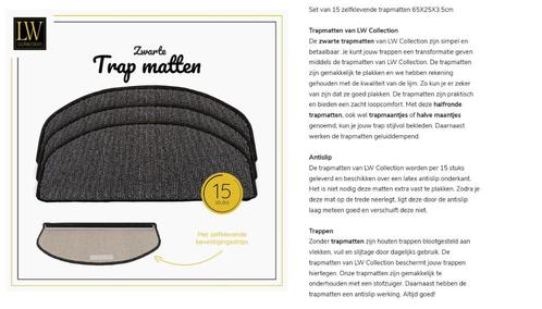 MAGAZIJN OPRUIMING TRAPMATEN DIVERSE KLEUREN NIEUW IN DOOS, Diversen, Rommelmarktspullen, Nieuw, Ophalen