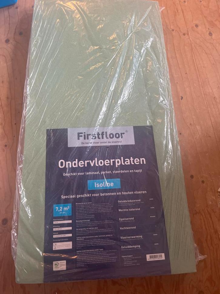Ondervloerplaten - Firstfloor, Doe-het-zelf en Verbouw, Isolatie en Afdichting, Nieuw, Vloerisolatie, Overige materialen, Minder dan 4 cm