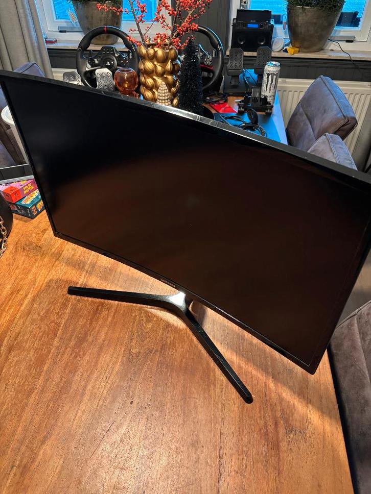 Monitor Samsung 27 inch Curved Monitor - C27F396FHR, Computers en Software, Monitoren, Zo goed als nieuw, 60 Hz of minder, HDMI