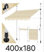 Luifel 400x180 - Schaduw zonder boren!, Tuin en Terras, Zonneschermen, Ophalen, Nieuw, 150 tot 300 cm, 250 cm tot 450 cm