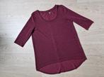 Lang, bordeauxrood shirt van Only - Maat XL, Gedragen, Ophalen of Verzenden, Maat 46/48 (XL) of groter, Only