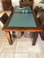houten eettafel, Huis en Inrichting, Tafels | Eettafels, Ophalen, Gebruikt, 200 cm of meer, 50 tot 100 cm