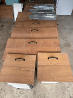 Houten Keukenlades met Ladegeleiders, Huis en Inrichting, Ophalen, Gebruikt, 50 tot 100 cm, Minder dan 100 cm
