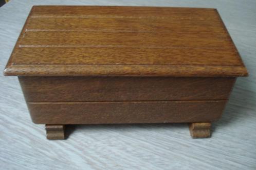 Nw eiken dekenkistje meubelfabriek Oisterwijk 22 x 9 x 12 cm, Huis en Inrichting, Woonaccessoires | Overige, Nieuw, Ophalen of Verzenden