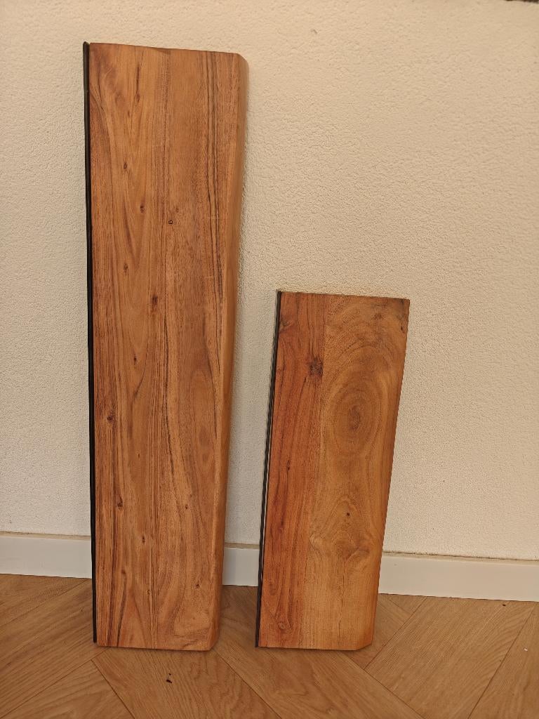 Hoyz acaciahouten wandplanken 60 cm + 90 cm (nooit gebruikt), Ophalen, Nieuw