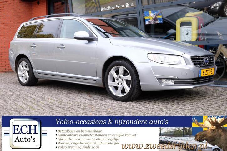 Volvo V70 2.0 D4 181 pk Automaat Nordic+ Leer (bj 2015), Auto's, Volvo, Bedrijf, Te koop, V70, ABS, Airbags, Airconditioning, Alarm