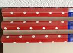 PLAKFOLIE - ZELFKL KASTPAPIER -GEKKOFIX- DOTS RED 12594, Ophalen of Verzenden, Nieuw