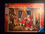 Ravensburger Kerstpuzzel - 1000 stukjes - Santa's Caught, Ophalen of Verzenden, 500 t/m 1500 stukjes, Zo goed als nieuw, Legpuzzel