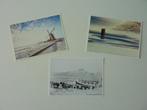 TEXEL De Koog ong. 1900 molen dukdalf 3 kaarten KNRM, Ophalen, 1960 tot 1980, Ongelopen, Waddeneilanden