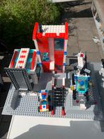 Lego ambulance post met helicopter en auto, Ophalen of Verzenden, Gebruikt