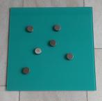 Glazen magneetbord 40 x 40, inclusief 6 stevige magneten, Ophalen of Verzenden, Zo goed als nieuw, Magneetbord