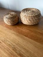 Opbergmandjes Zeegras, Huis en Inrichting, Woonaccessoires | Schalen en Manden, Ophalen, Gebruikt, Rond