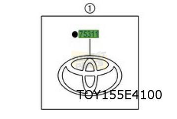 Toyota Prius 2/17- ( ZVW52) embleem logo "Toyota" voorzijde  beschikbaar voor biedingen