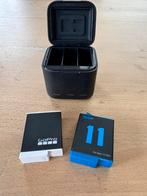 2x Gopro 12 accu’s en oplaad doosje van telesin, Ophalen of Verzenden, Zo goed als nieuw, GoPro