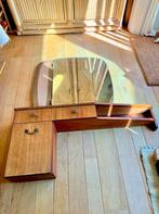 Retro make up tafel design jaren 60/70 met drieluik spiegel, Caravans en Kamperen, Tenten, Ophalen of Verzenden, Zo goed als nieuw