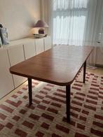 Vintage uitschuifbare eettafel – hout, Ophalen, Zo goed als nieuw, Rechthoekig, 50 tot 100 cm
