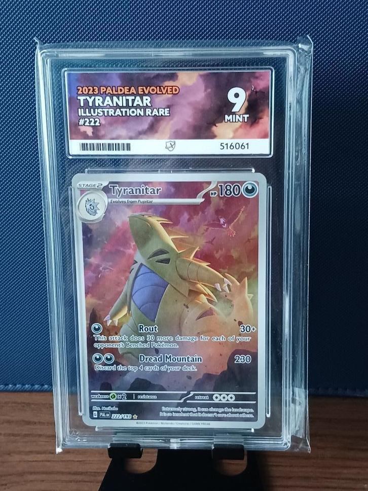 Tyranitar 222/193 | Mint 9 ACE, Hobby en Vrije tijd, Verzamelkaartspellen | Pokémon, Zo goed als nieuw, Losse kaart, Foil, Ophalen of Verzenden