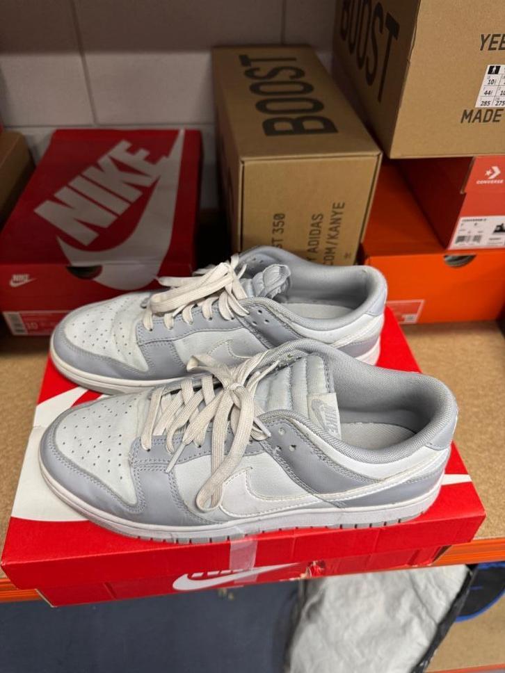 Nike Dunk Low Retro Wolf Grey | Maat 44 | Goede staat, Kleding | Heren, Schoenen, Gedragen, Sneakers of Gympen, Overige kleuren