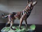 Vintage beeld herdershond, Antiek en Kunst, Ophalen