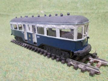 Messing HO NZH blauwe tram zonder motor Verzenden kan ook beschikbaar voor biedingen
