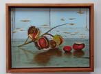 Herfst Stilleven met Kastanjes - Paneelschilderij, Ophalen of Verzenden
