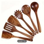 6 houten keukengerei, Ophalen of Verzenden, Zo goed als nieuw, Hout