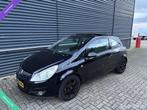 Opel Corsa 1.4-16V ENJOY AUTOMAAT|AIRCO|PANORAMADAK|NETTE AU, 15 km/l, Gebruikt, 4 cilinders, Zwart