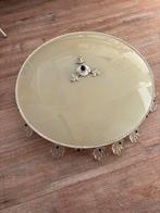 Plafonniere 60cm glas , retro /antiek, Huis en Inrichting, Lampen | Plafondlampen, Ophalen of Verzenden, Zo goed als nieuw, Glas