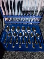Vintage Bestekset in Blauwe Cassette - Made in England, Antiek en Kunst, Antiek | Bestek, Ophalen of Verzenden