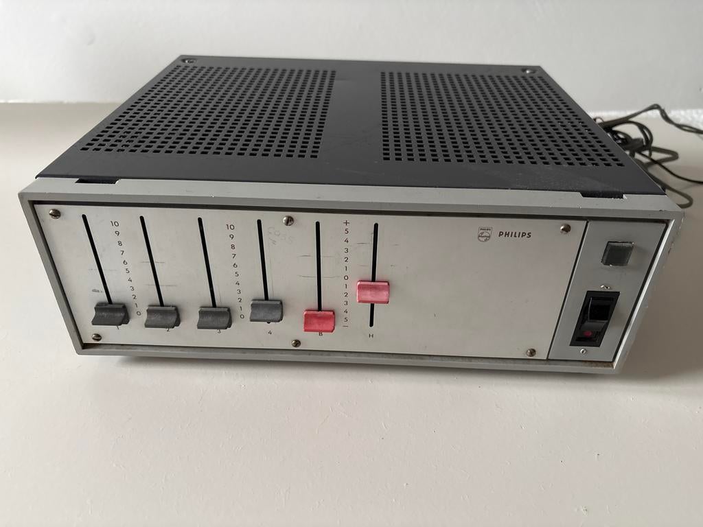 Vintage Philips LBB 1251/01 Mengversterker, Ophalen of Verzenden, Gebruikt, Stereo, Minder dan 60 watt
